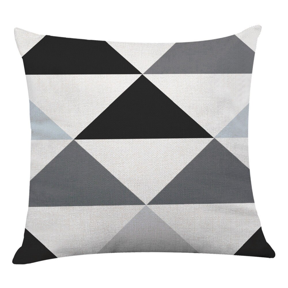 Geometrische Kussensloop Cover Grijs Taille Vierkante 45 cm * 45 cm Decoratieve Kussenslopen Voor Home d1: E