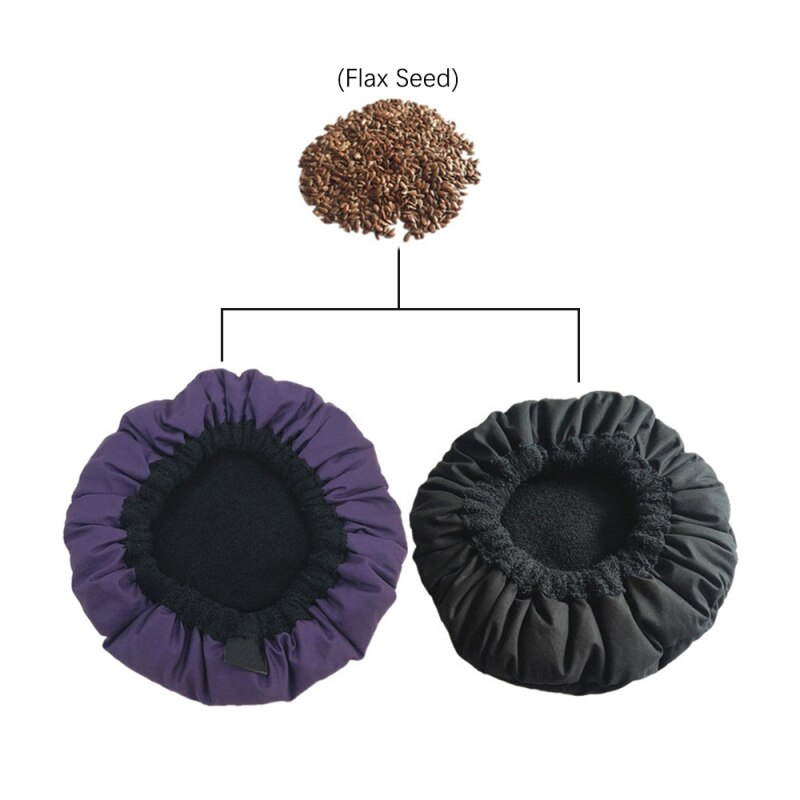 Gorro térmico de microfibra para el cuidado del cabello, gorro calefactable Reversible de microfibra de algodón para aire acondicionado profundo