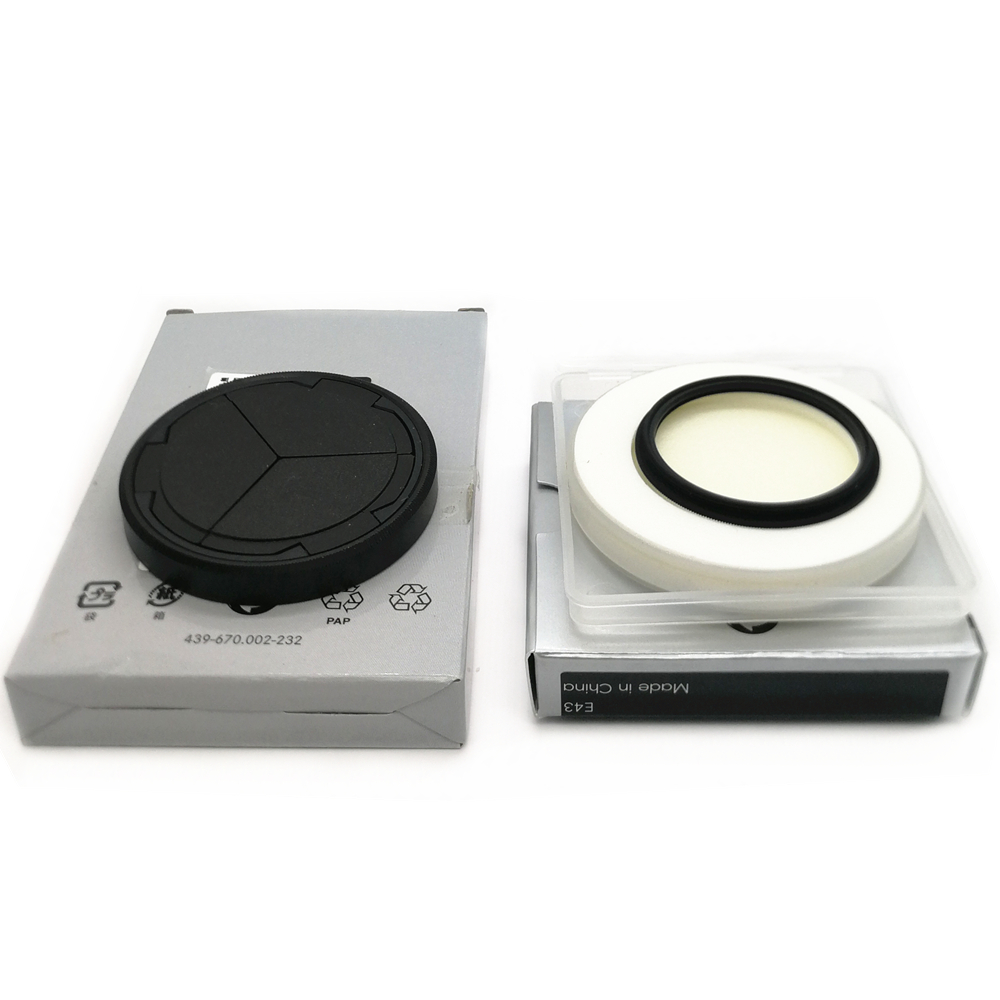 Auto-Objektivdeckelabdeckung + UV-Objektivfilter für Leica D-LUX7 D-LUX8 DLUX7 DLUX8 D LUX7 LUX8 D-LUX 7 8 D7 D8 Kamera