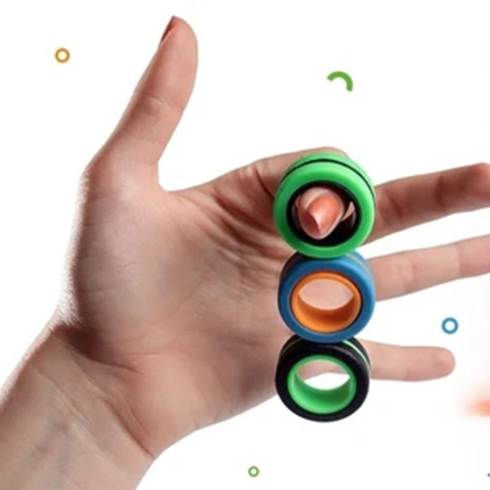 Stress Relief Magnetische Ringen Anti-Angst Magnetische Armband Ring Unzip Speelgoed Magic Ring Props Gereedschap Kids Volwassenen Beste Cadeau