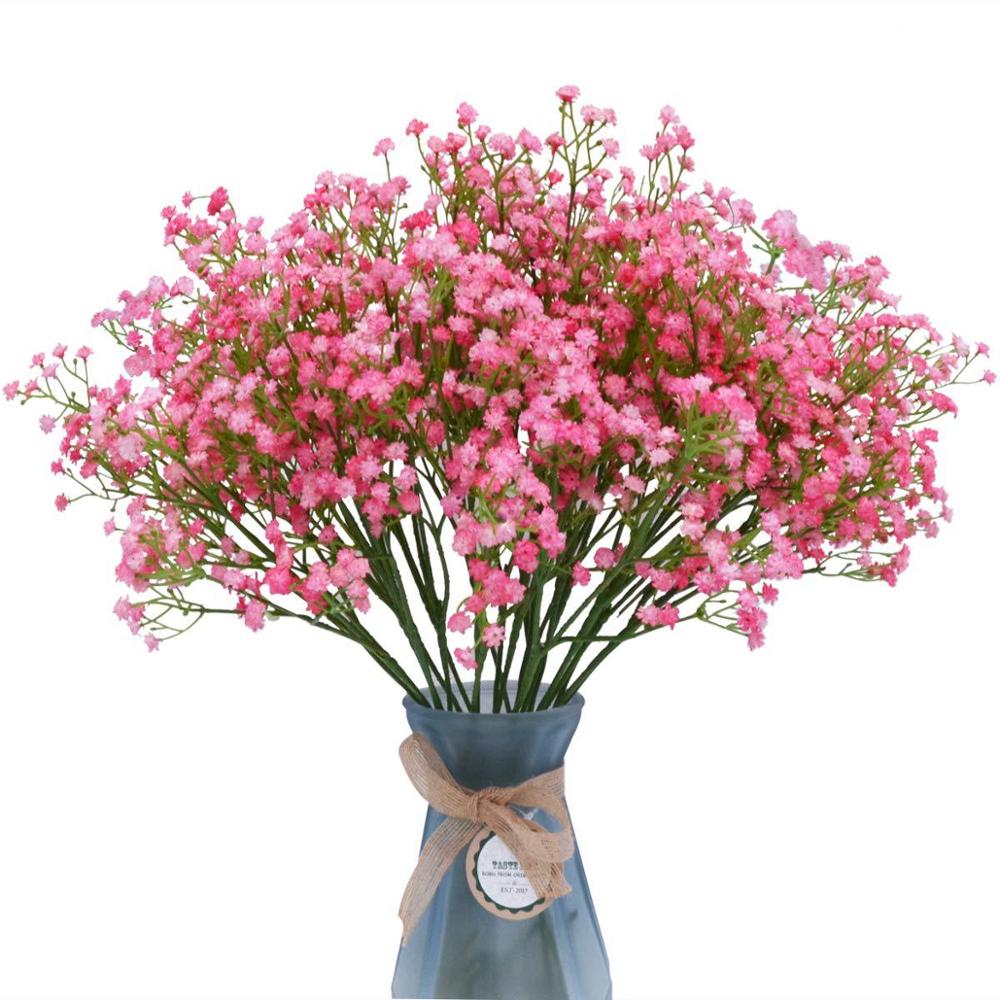 1 stk/simuleringsblomst gypsophila liten enkeltblomst hjemmedekorasjon simuleringsbukett brudebukett gypsophila: 5