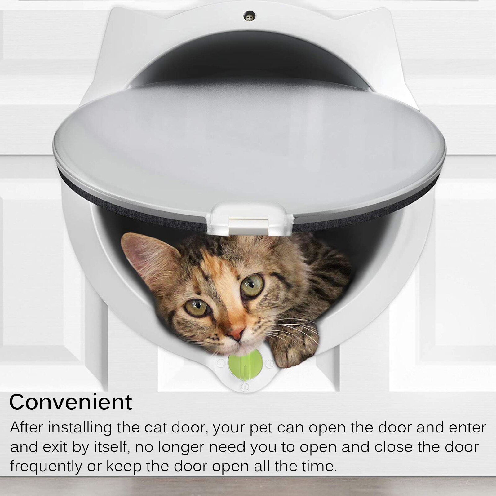 4 Way Afsluitbare Honden Kat Beveiliging Flap Deur Voor Kitten Puppy Huisdieren Abs Plastic Dier Kleine Kat Hond Poort Deur kit Dierbenodigdheden
