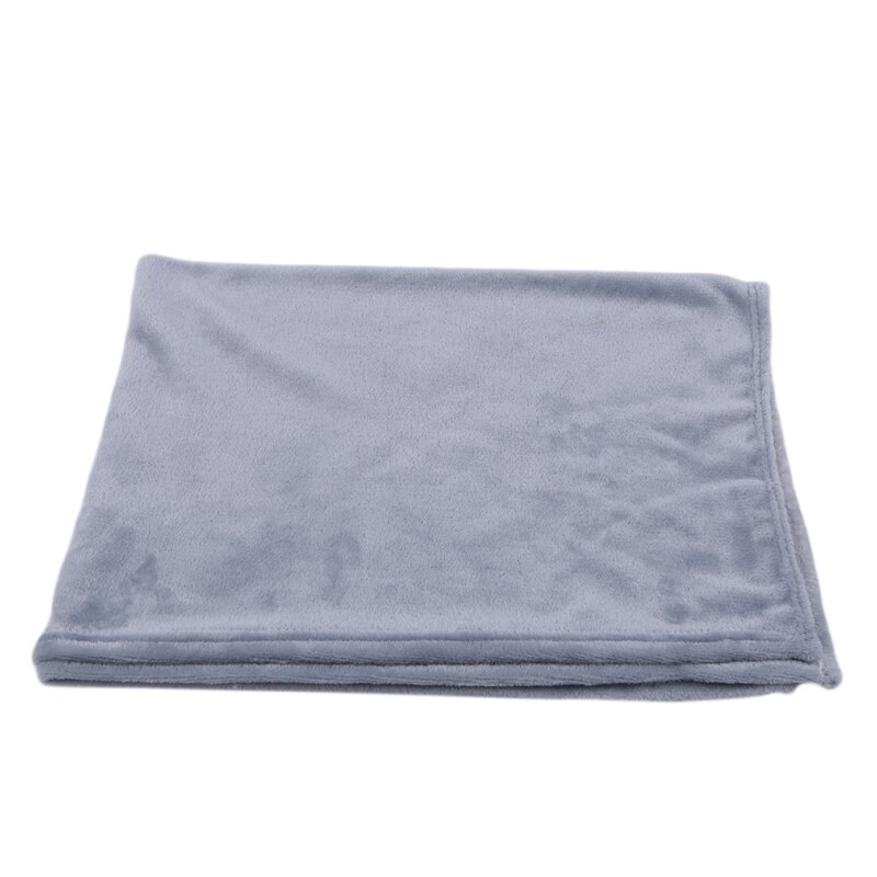 Flanellen Deken Pluche Effen Kleur Bed Covers Voor Sofa Zachte Baby Dekens Gooien Sprei Voor De Bank: gray