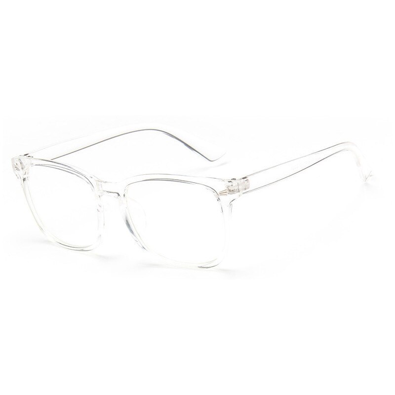 KOTTDO-gafas cuadradas clásicas para hombre y mujer, montura de plástico Retro, óptica, Uv400: transparent