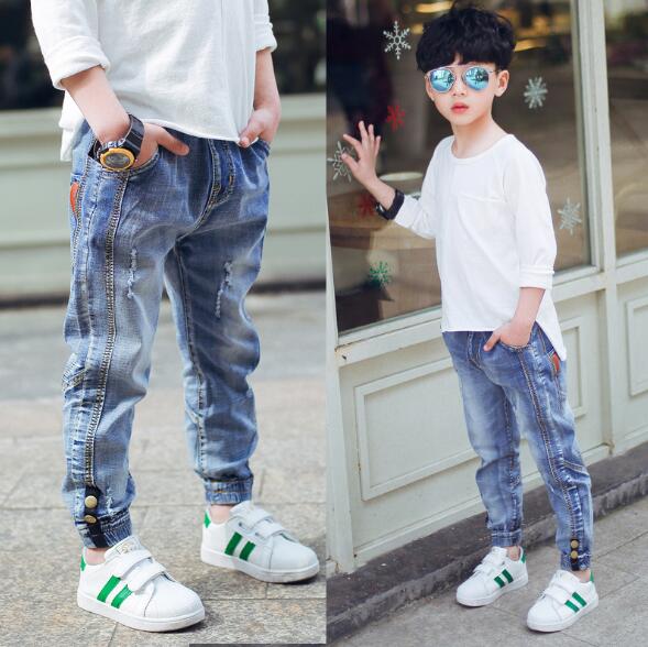 Pantalones vaqueros para niños, ropa de primavera y otoño, pantalones de tela vaquera para niños, pantalones casuales para niños de 3, 4, 5, 6, 7, 8, 9, 10 años