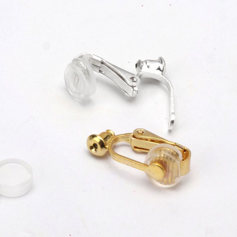 24Pcs DIY Earring Converter With Comfort Earring Pads Turn Any Pierced Earrings Into Clip-On No-pierced Jewelry Findings