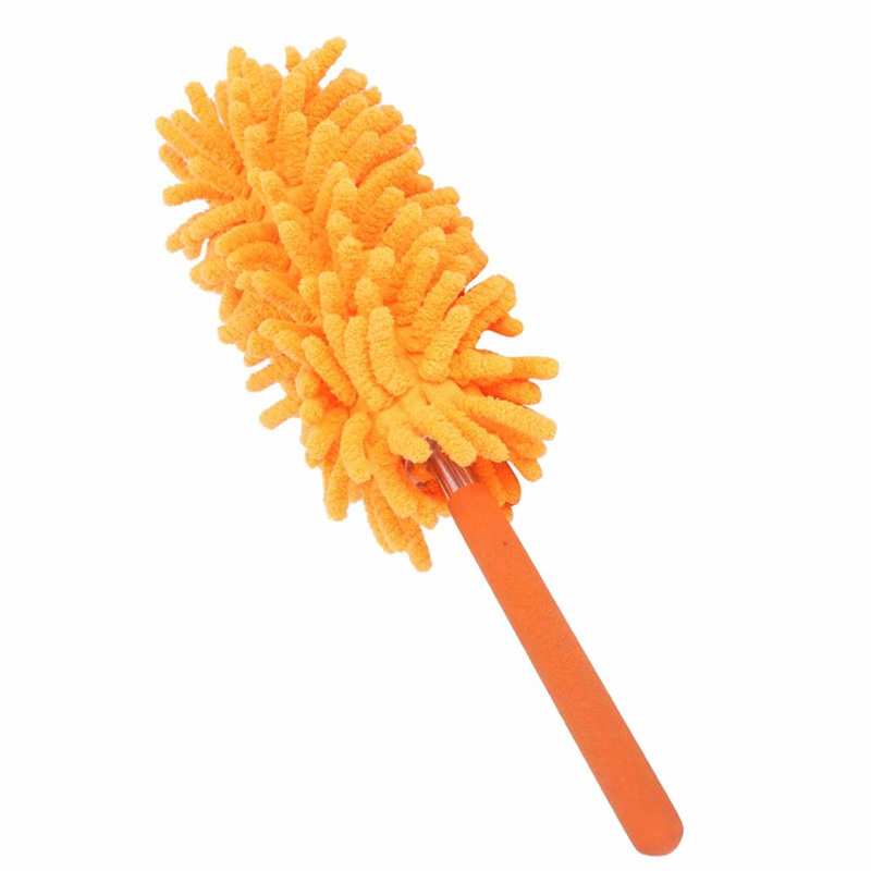 Dust Remover Microfiber Head Dusting Brush Duster Stainless Steel Handle Durable Lightweight for Cleaning Ceiling Fan
