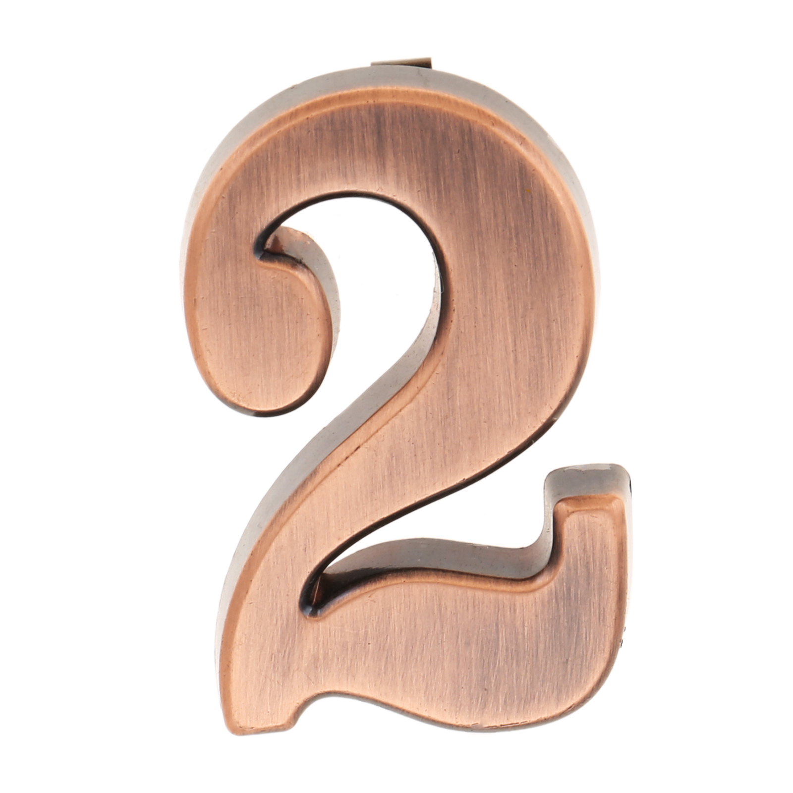 3/4 Digit House Number Door Plate Imitation Metal Sign Plastic Outdoor Mailbox Hotel Apartment 0-9 with Self Adhesive Sticker: MULTI