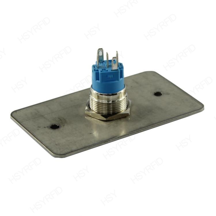 Blue LED Light Stainless Steel Panel Door Release Push Exit Button use for Access Controller System