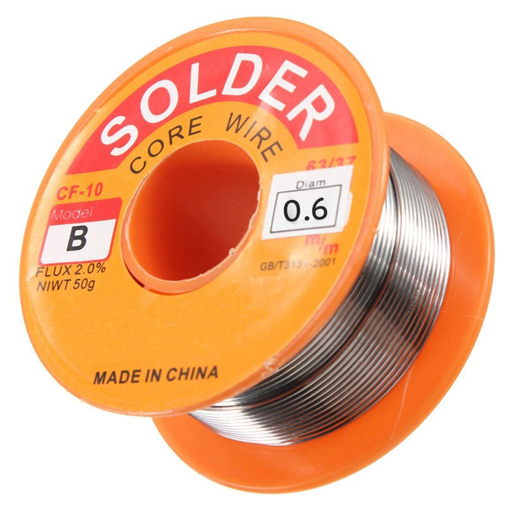 Soldeerdraad 0.6/0.8/1.0mm 63/37 vloeimiddel 2.0% 45ft tin lood tin draad gesmolten hars kern soldeer soldeerdraad rol soldeergereedschap