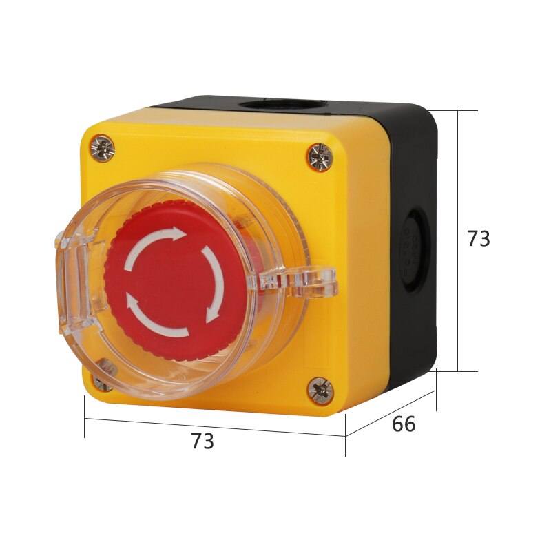 Arrow Symbool Aangeeft Start En Stop Zelfherstel Waterdichte Schakelaar Noodstop Industriële Hand-Held Control Box: 1-5