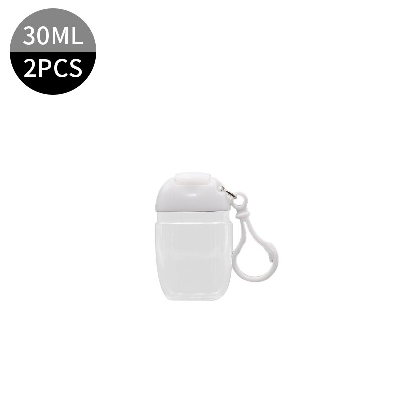 Travel Plastic Transparent Bottling With D-shape Carabiner Portable Packaging Bottle Durable Stylish Travel Bottles: 3
