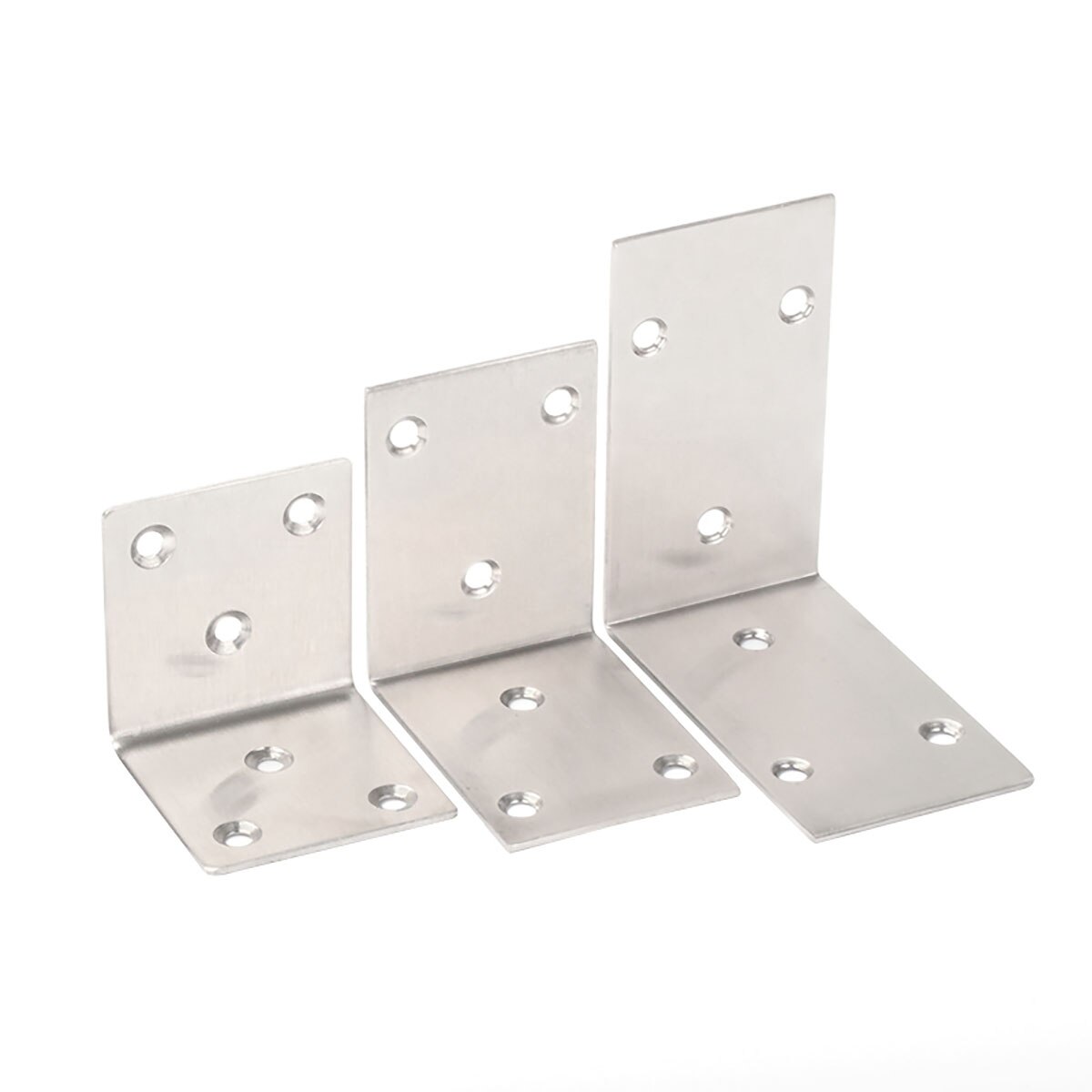 1Pcs Stainless Steel "L"-Shaped Right Angle Triangle Corner Bracket Fixed Reinforced Board Hardware Connection Accessories
