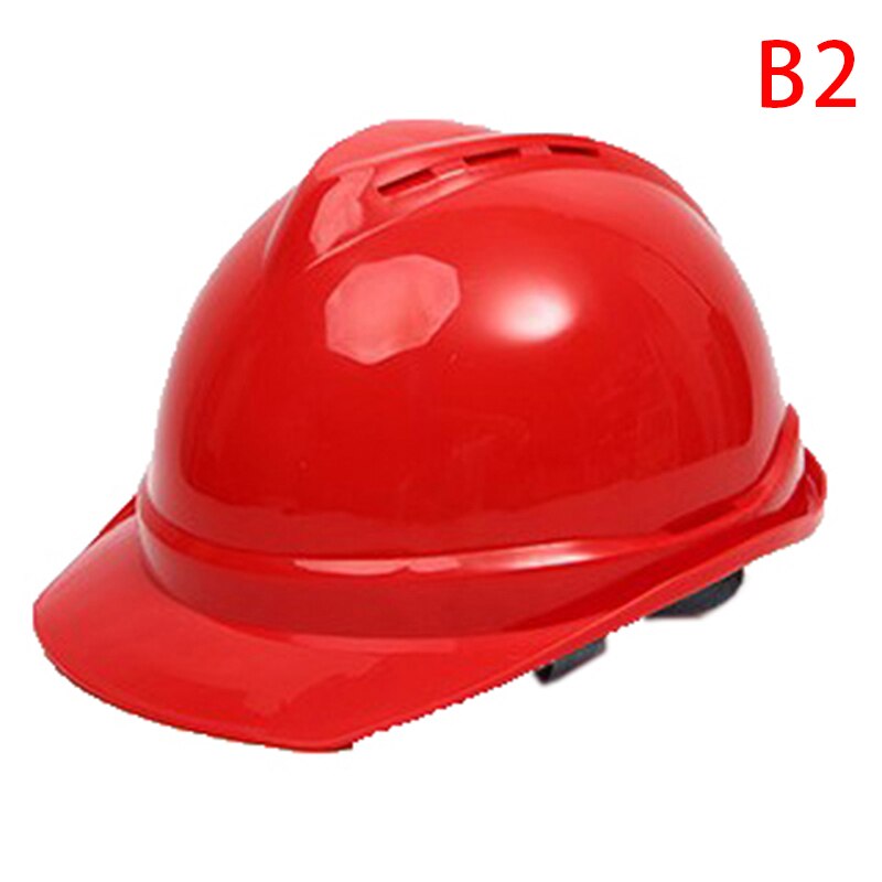 ABS Construction Safety Helmets Electrical Engineering Hard Hat Labor Work Cap: BStyle red