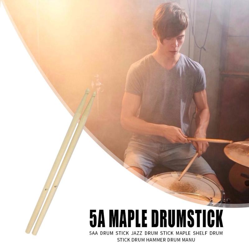 Drumstokken Multifunctionele Solid 2x 5A Maple Houten Drumstokken Drumsticks Percussie Instrumenten Accessoires