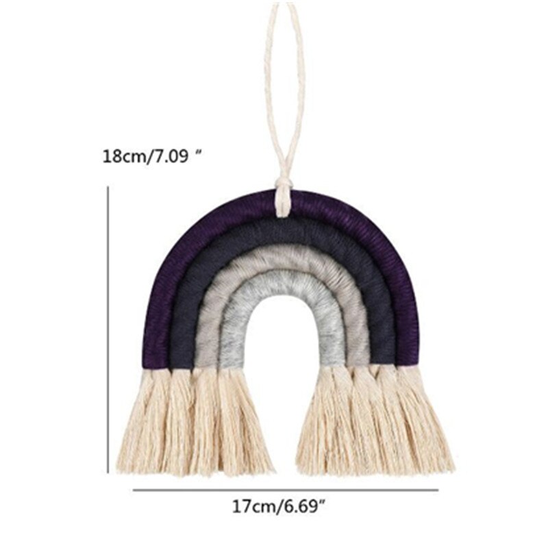 Home Decor Regenboog Weven Ornament Nordic Verse Eenvoudige Kid Kamer Muur Opknoping K1KC: 7HH102952-L