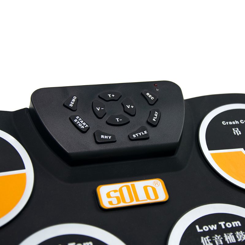 Portatile A Mano in silicone Rotolo di Batteria Elettronica per Bambini Percussione Strumento Musicale Principianti Strumento Delle Ragazze Dei Ragazzi Regalo Di Natale