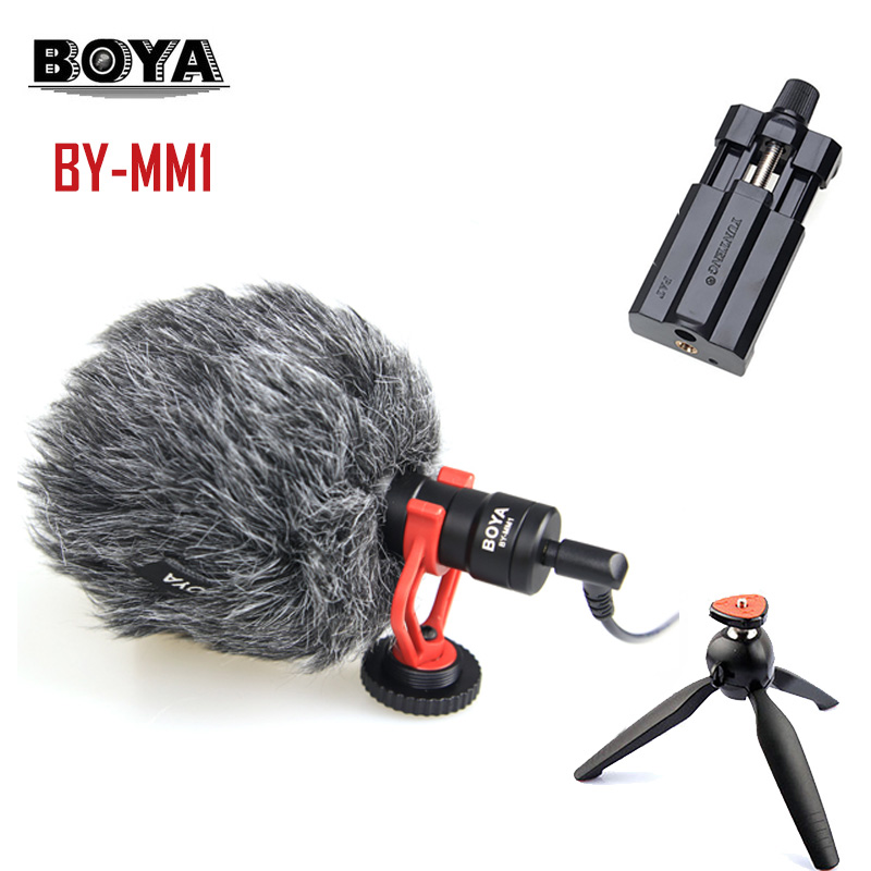 BOYA BY-MM1 VideoMicro Compact Op-Camera Opname Microfoon voor Canon Nikon Lumix Sony DJI Osmo DSLR Camera