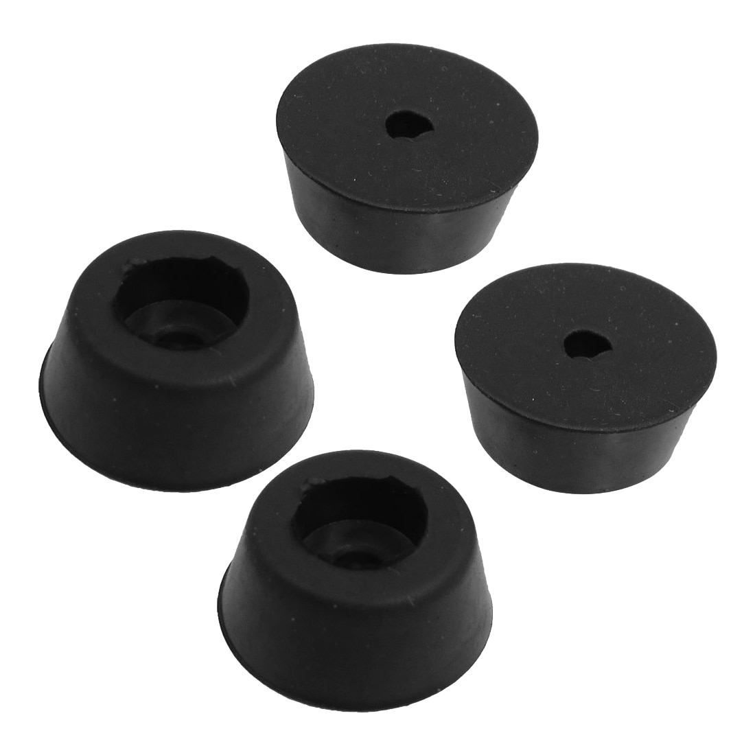 4 Pcs black rubber foot caps pipe caps protective caps chair cap