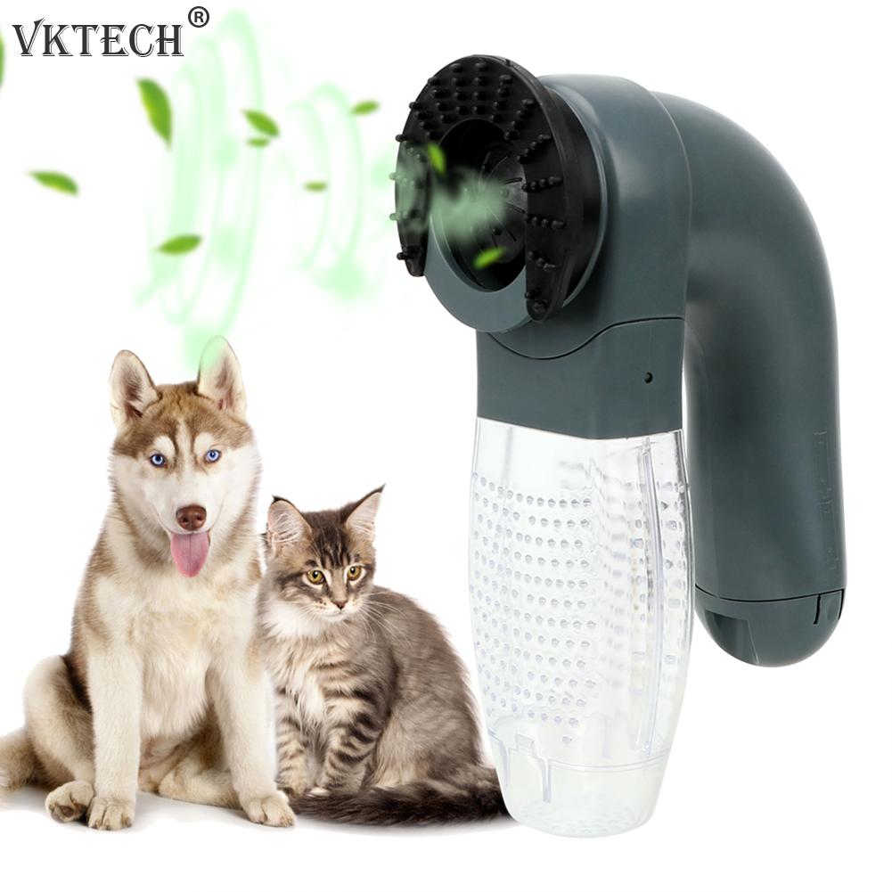 Elektrische Pet Hair Sucker Draagbare Stofzuiger Bont Haar Remover Borstel Kat Hond Kam Grooming Zuig Apparaat Huisdier Accessoires