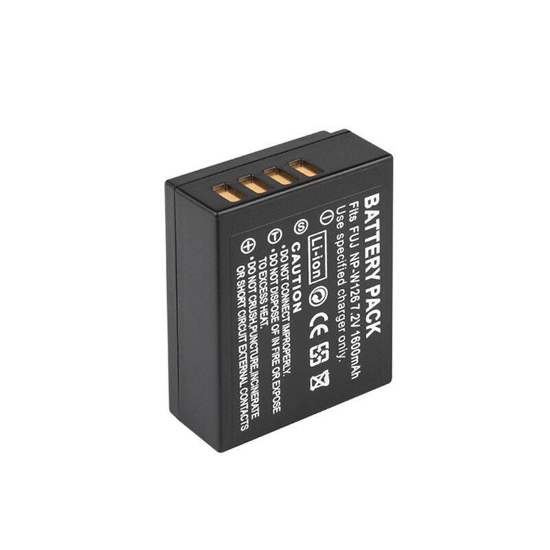 NP-W126 7,2 V 1600mAh NP W126 batería para Fujifilm Fuji X-T2 X-A3 XT2 XA3 X-T20 XT20 X100F NP-W126S de lentes intercambiables