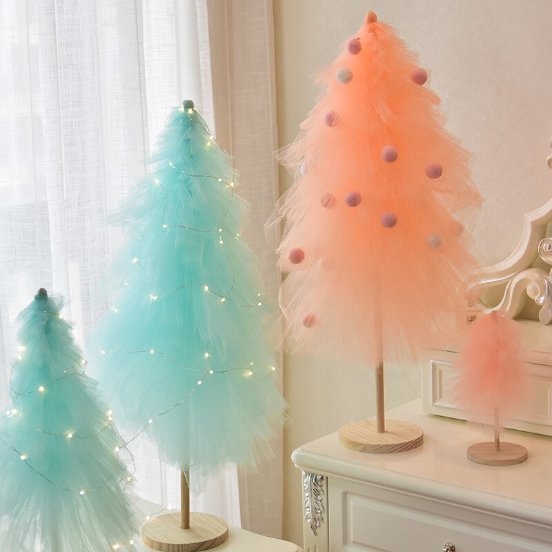Creatieve Kerstboom Licht Garen Diy Kerstboom Set Met Accessoires