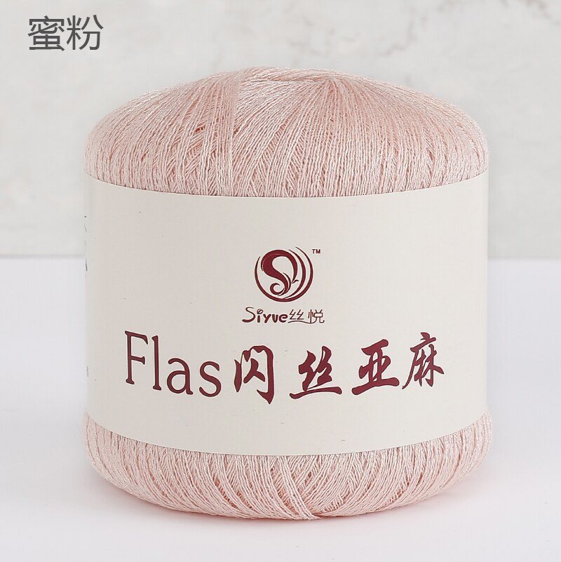 50g/ball Flax Yarn Crochet Line Hand Knit Threads Sew Knitted Yarns Handmade Needlework Crochet Yarn: 12