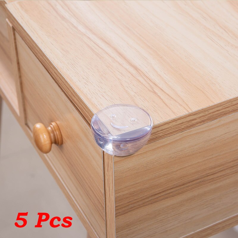 10pc Baby Safety Silicone Protector Table Corner Edge Protection Cover Children Anticollision Edge Guards Kids Corner Protection: Smiley