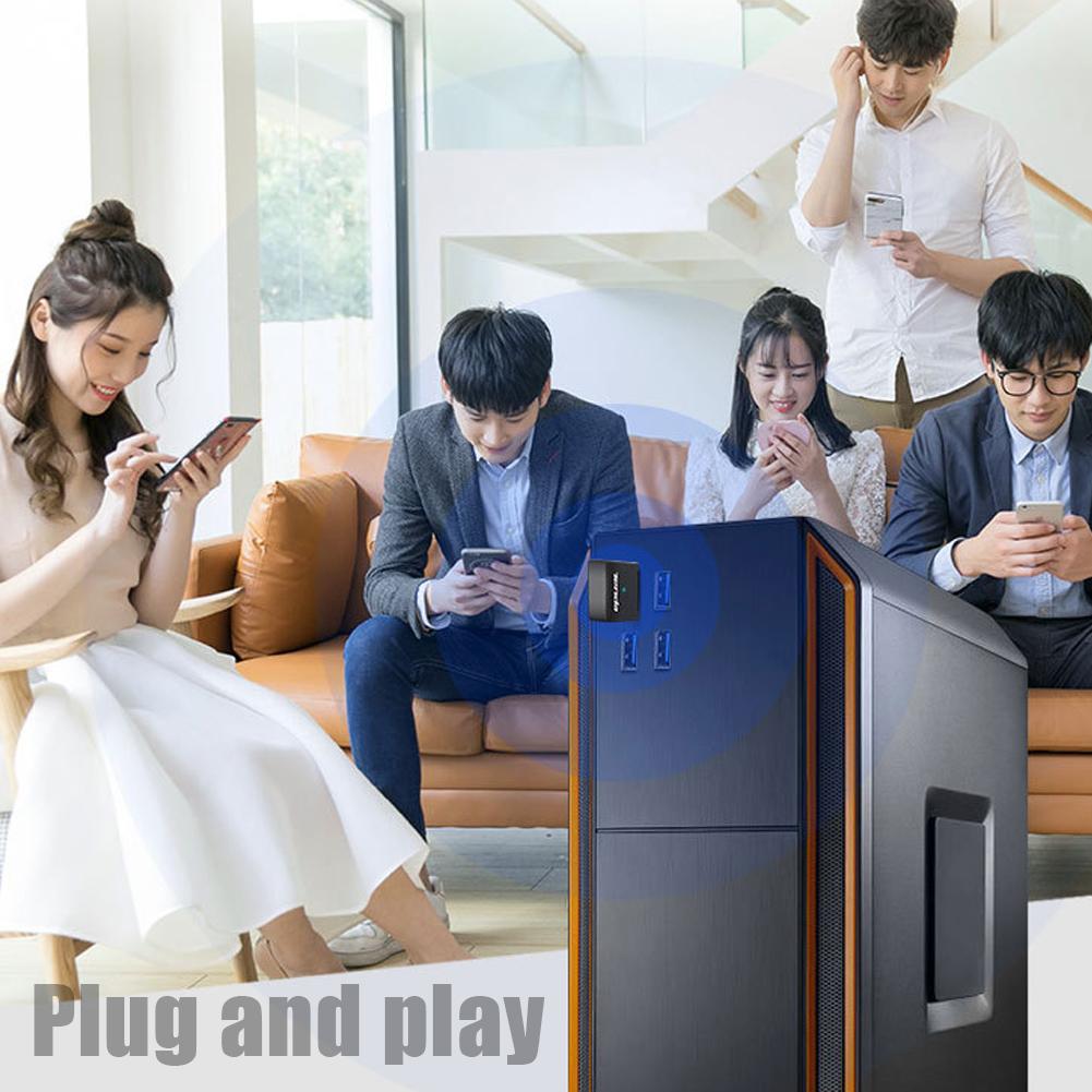 Tenda U9 2.4GHz/5GHz 650Mbps Wireless USB Adapter Dual Band WiFi Ethernet Network Card Receiver for Desktop Laptop