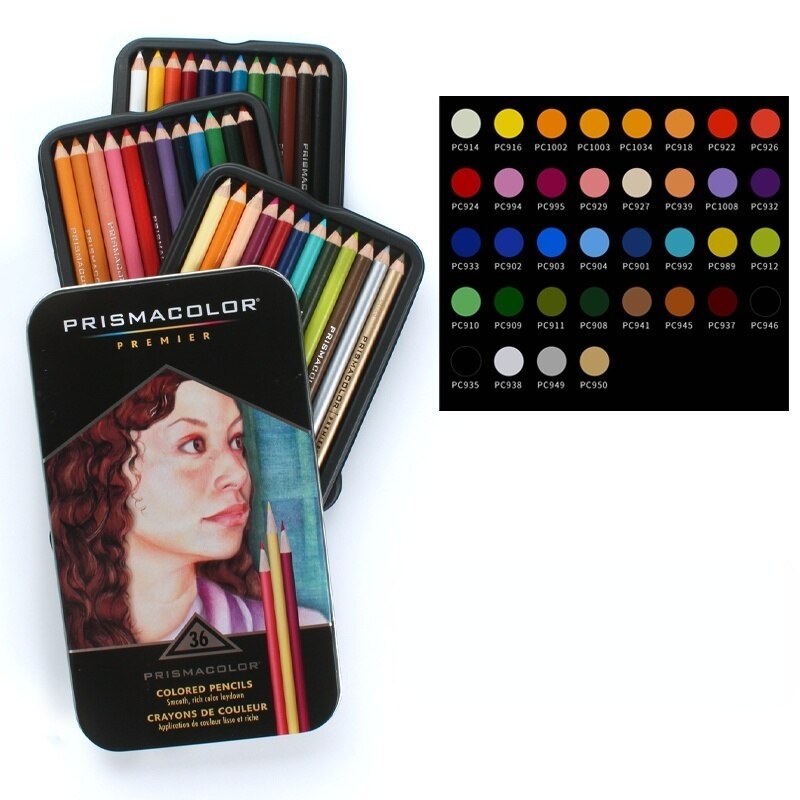 48 132 150 prismacolor premier Colouring Pencils art Color Pencils Set For Sketching Assorted Colours Pack Of 72 150 rich color: 36color