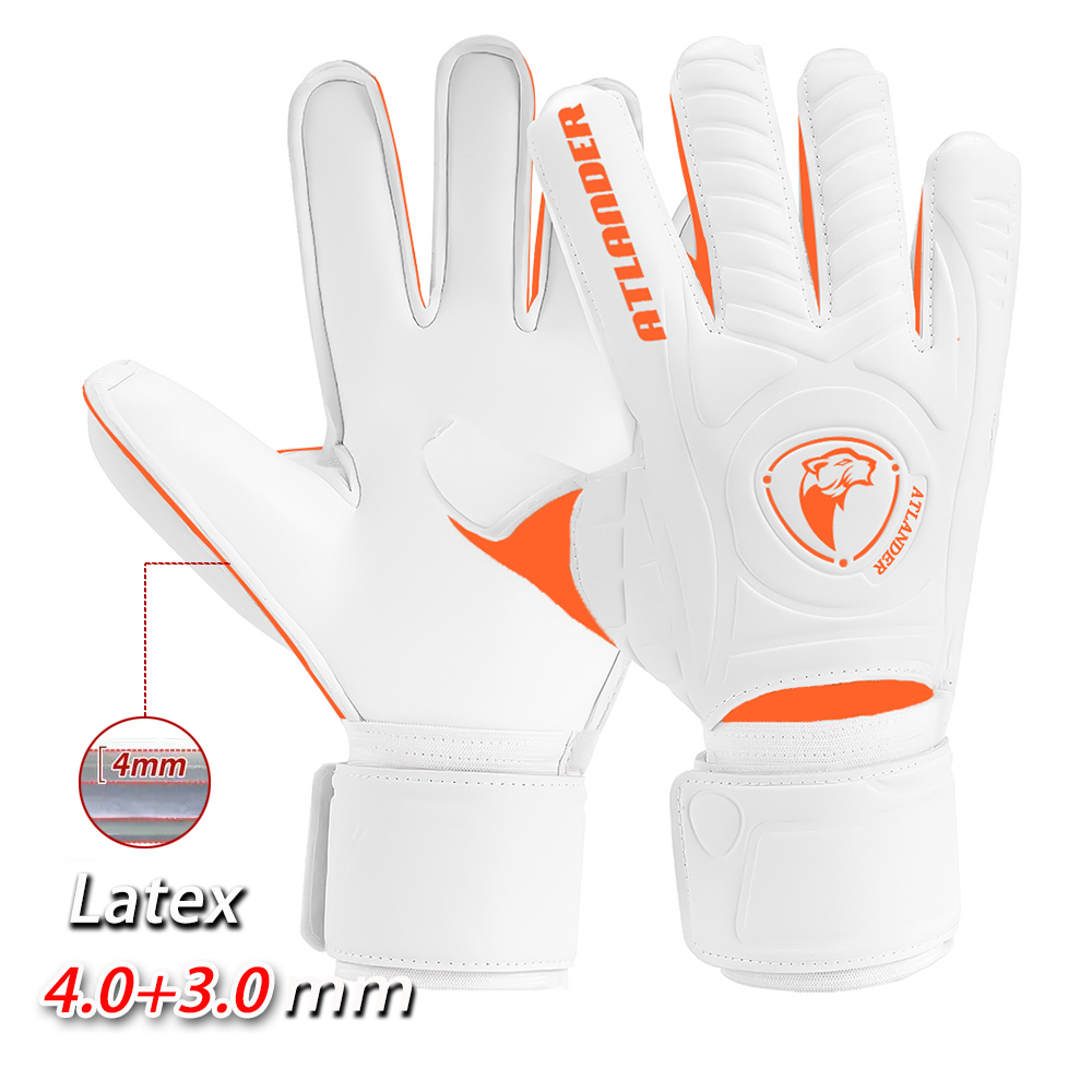 Fingersave målvaktshandskar fotboll handledsrem latex fingerskydd skydd barn vuxen fotboll starkt grepp målvaktshandske