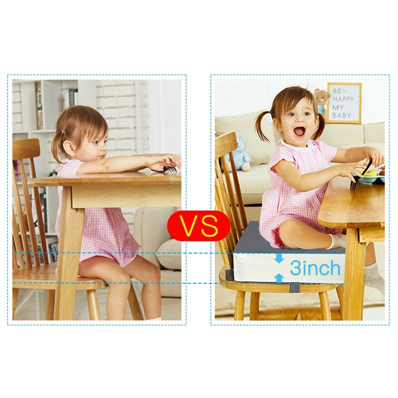 Chair Increasing Cushion Baby Toddler Kids Infant Portable Dismountable Adjustable Highchair Booster Cushion Seat Pad