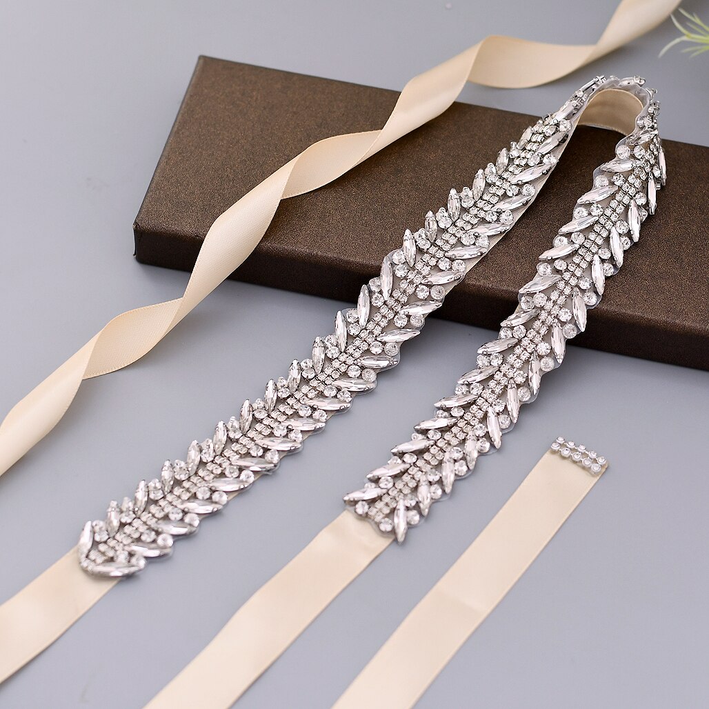 Ceinture de mariée en strass scintillant ZMS465, accessoires de fête d'anniversaire, de bal pour filles, décoration de demoiselle d'honneur