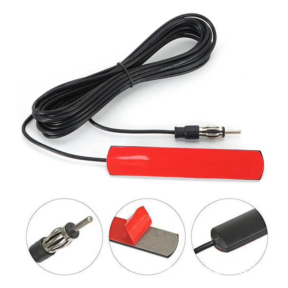 DC 5–12 V Auto-Innenraum, versteckte verstärkte Antenne, 85–860 MHz, elektronische Auto-Radio-Antenne, Autoradio-Patch-Antenne für LKW, Boot, Auto
