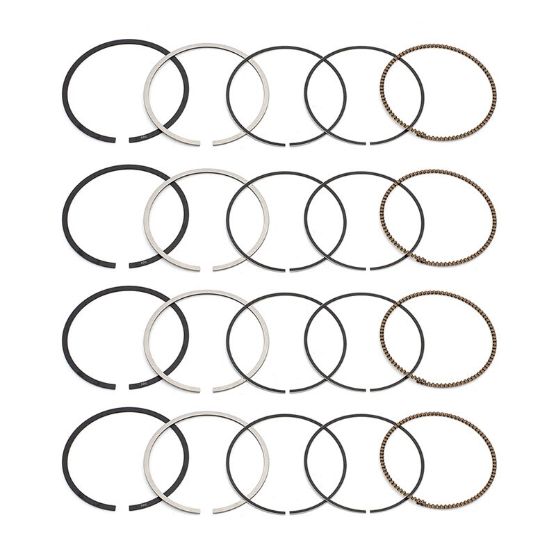 STD Bore Size 57.5mm For Kawasaki ZZR400 ZZR 400 1992-2003 ZRX400 ZRX 400 I II III Motorcycle Engine Parts Piston ring 4 Pieces