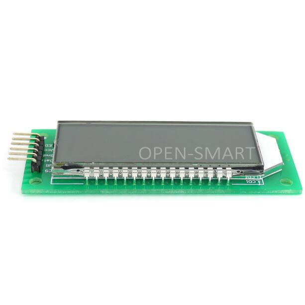 2.4 inch digital tube display / 6-digit 7-segment LCD display module / comes with white backlight / 3-wire SPI