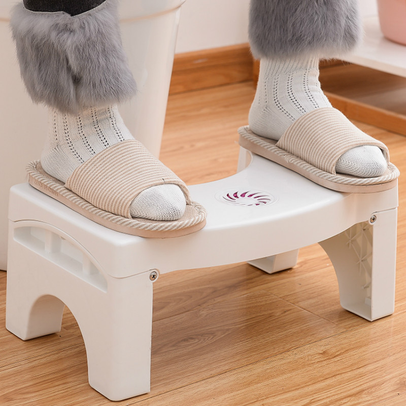 Foldet toilet skammel pad fodskammel fortykkelse voksen squat afføring barn gravide badeværelset fod skammel squat artefakt  wf817234