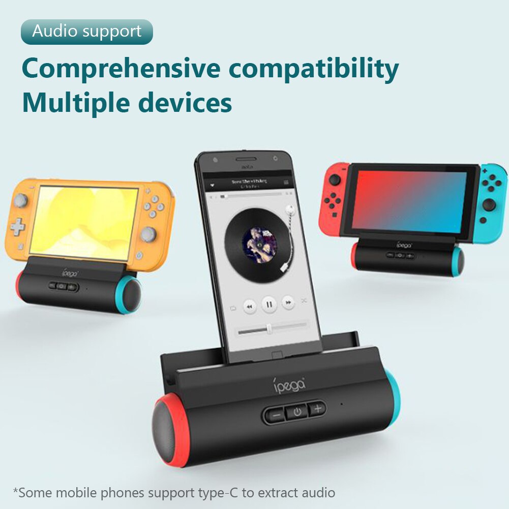iPega PG-9171 Game Console Charger Stand Charging Dock With Speaker Base Holder For Nintend Switch / Swith Lite / NS LITE Host