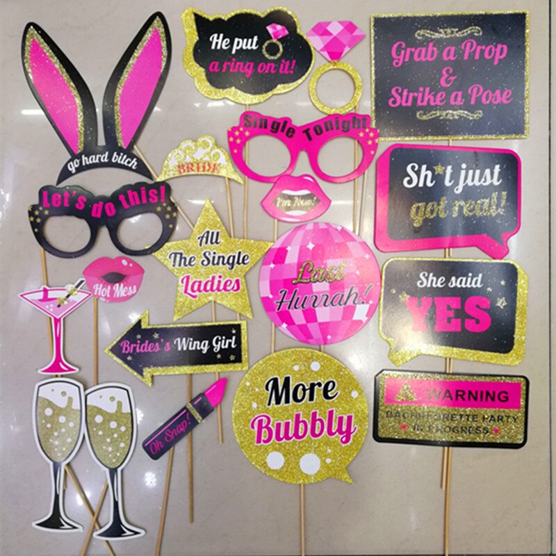 Bruiloft Decoratie Photo Booth Prop Team Bruid Om Photobooth Bridal Shower Feestartikelen: A