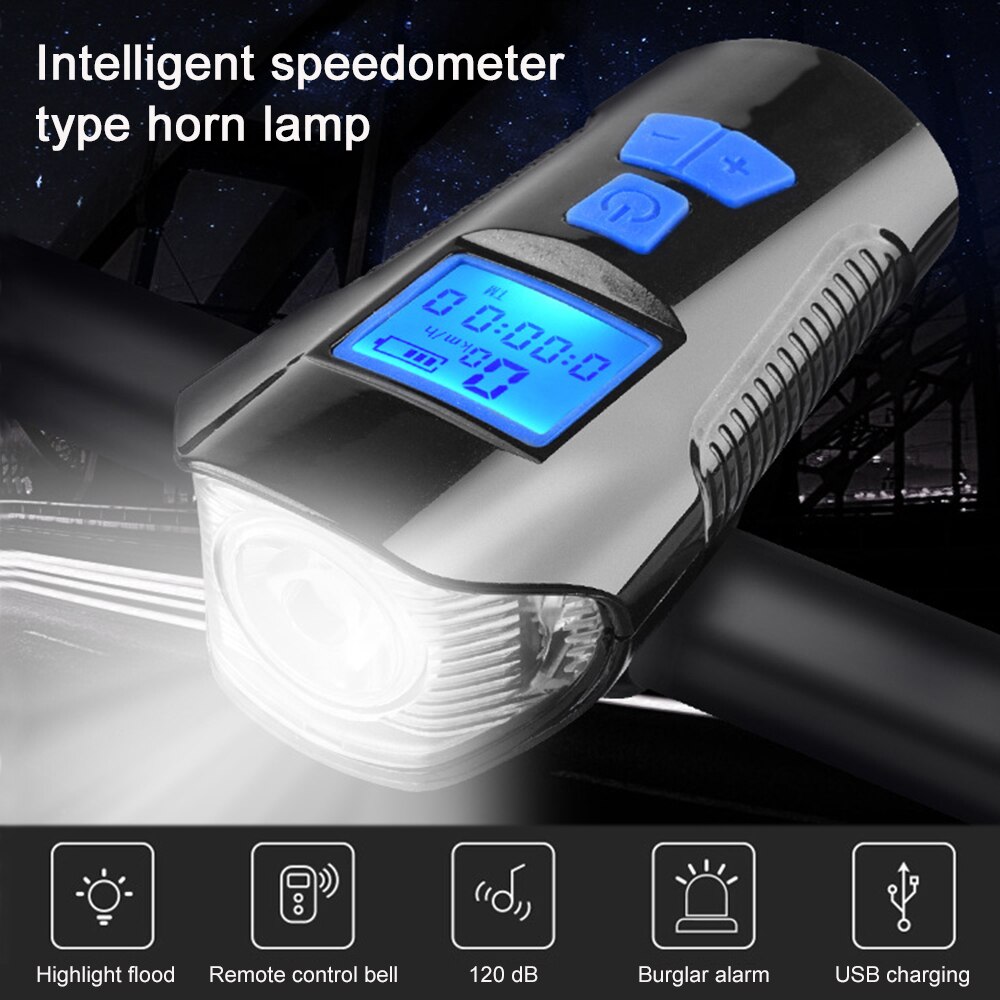 Led Fiets Licht Usb Achter Fietslicht Oplaadbare Achterlicht En Front Light Set Met Snelheidsmeter Fits All Mountain Road fiets