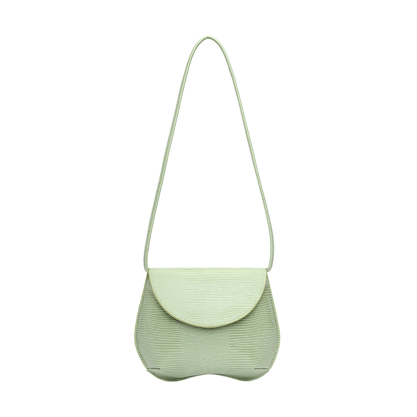 Bolso de mano de un solo hombro para mujer, bandolera que combina con todo, cartera,: green