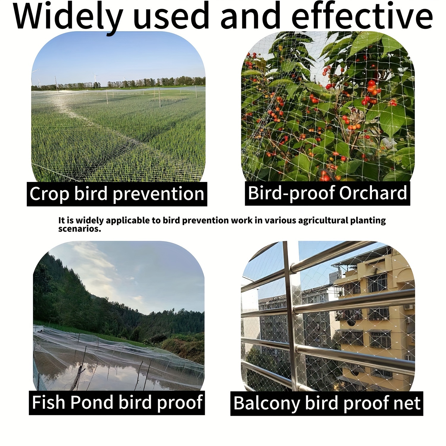 1 Stück, Vogelschutznetz, feinmaschiges Vogelnetz, Katzennetz für Balkone ohne Bohren, Blattnetz für feinmaschiges Teichabdeckungsnetz