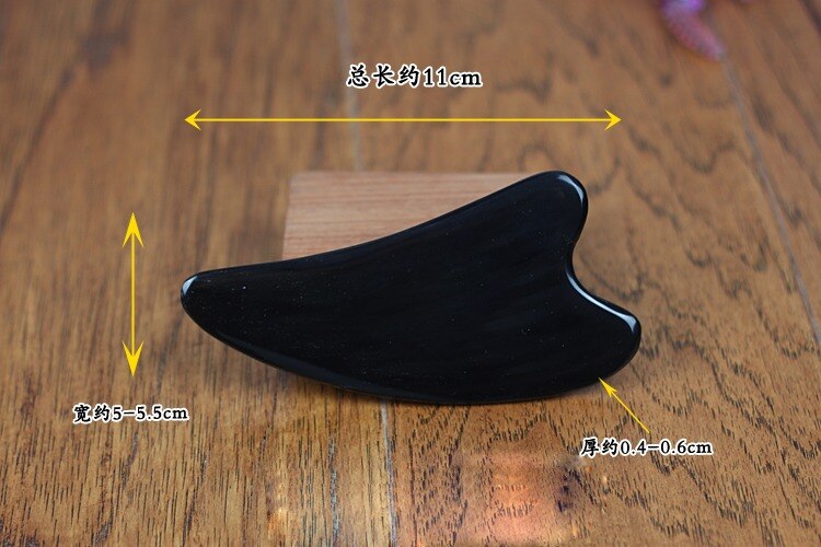 massage tool Natural Black buffalo Horn massage board plate Gua Sha triangle Scrapping acupuncture massager face foot body