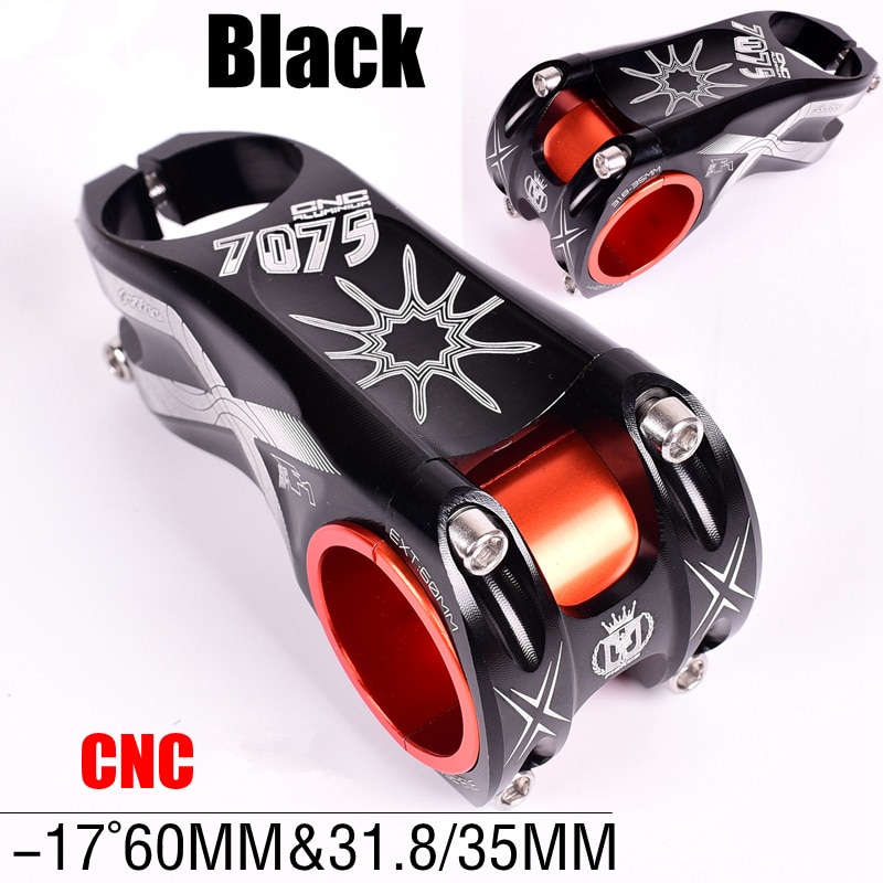 Felice Mtb Fiets Stuurpen Ultralight Fiets Stuur Riser-17 Graden 60 Mm Grote Wiel Diameter Xc/Am 31.8/35 Mm