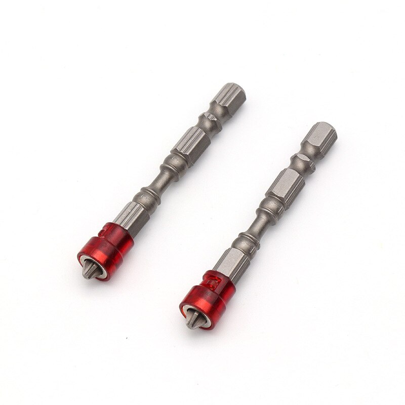 1Pcs 1/4" Magnet Driver Steel Head Hex Shank With Magnetizer Ring Cross Magnetic Bit Hand Drill Electric Screw Tool