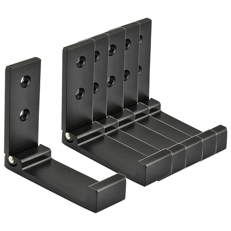 6 stk foldbar jakke krog plads metal håndklæde krog vægmontering udtrækkelig krog: Default Title