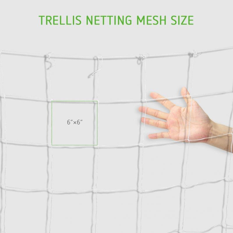 Mesh 5/10m Polyester Net Loofah Netting For Morning Glory Vine Vegetable Net Flowers Garden Plants Climbing Net