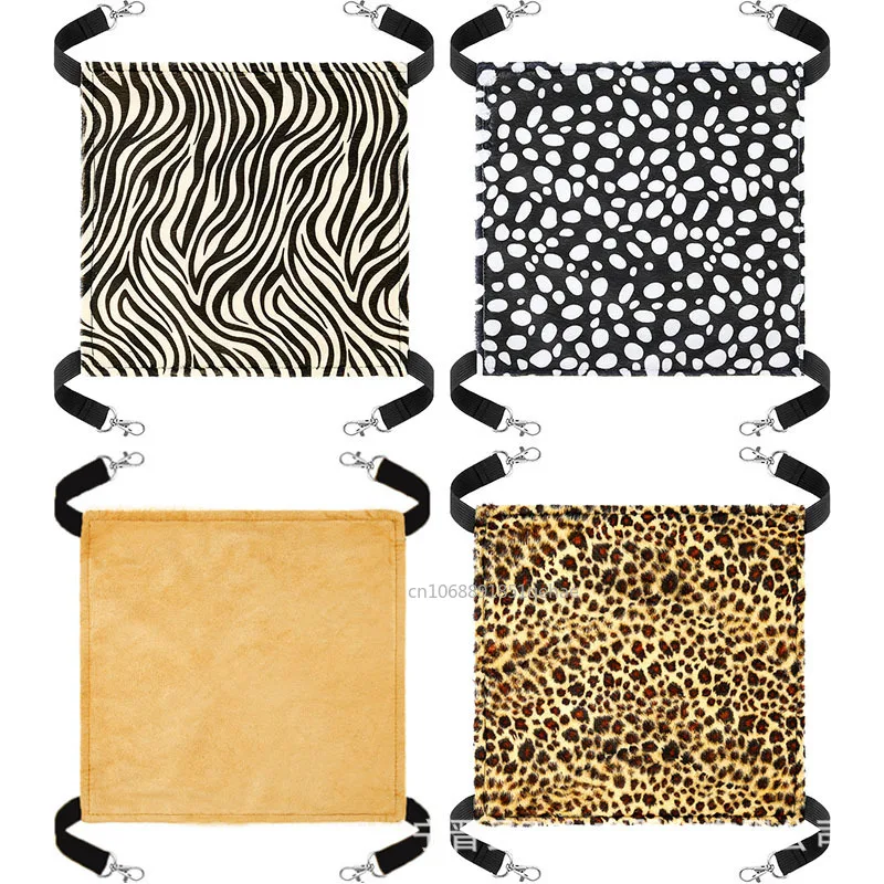 Letto amaca in tela per gatti letti per criceti per animali domestici letto sospeso su entrambi i lati letto a dondolo per animali domestici criceto scoiattolo coniglio resto forniture per il sonno