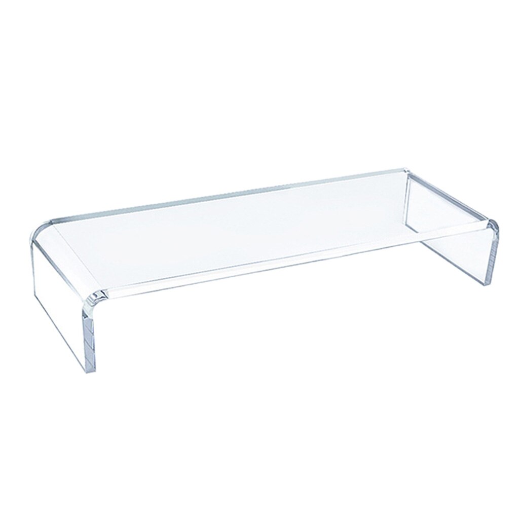 Transparent Monitor Stand Desktop PC Computer Screen Riser Tray Holder