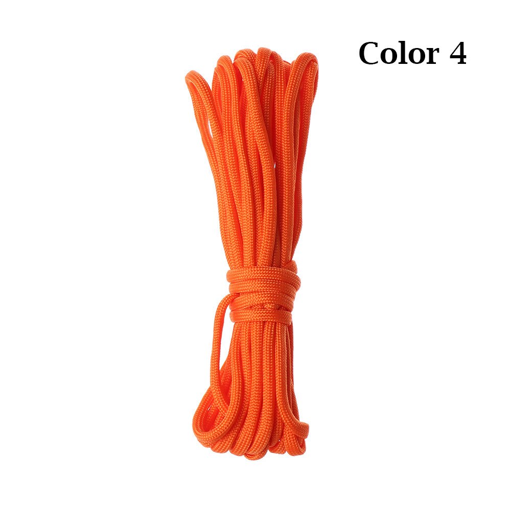 1 pc 5 meter fallskärmssnöre tältrep 7-- trådigt nylon överlevnadssats vandring camping paracord lina utomhusverktyg: Färg 4